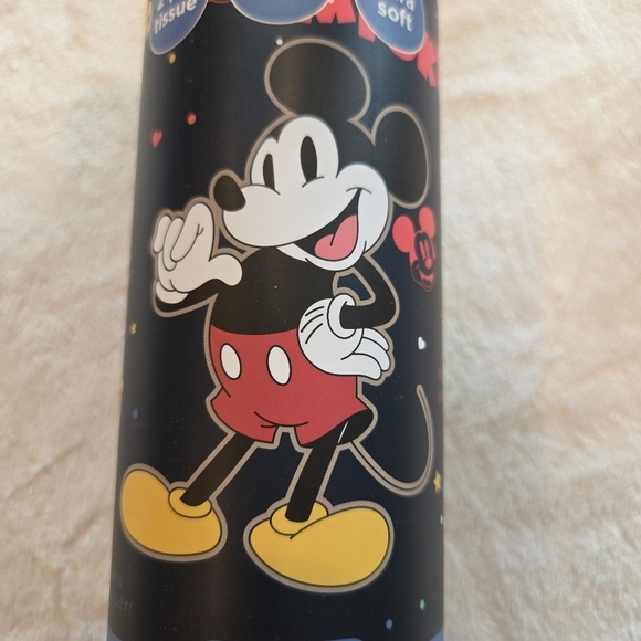 🌴3/$15🌴 Disney Mickey Mouse Tissue 2ply Ultra Soft 50 ct Cup Holder Canister - Picture 2 of 7